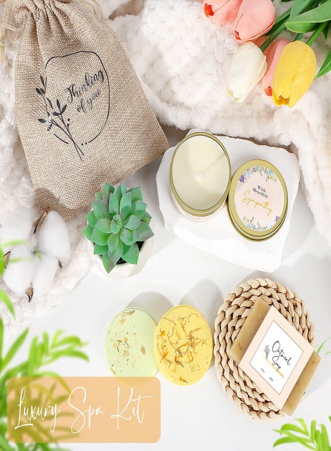 GiftPeak Sympathy Gift Baskets for Women, Care Package for Grieving Friend, Get Well Soon Gift Basket Thinking of You for Women Her Mom Sister Wife Girlfriend Best Friend Grandma Coworker (White) - Image 5